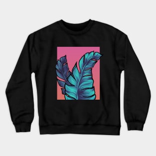 Tropical Leaves Crewneck Sweatshirt